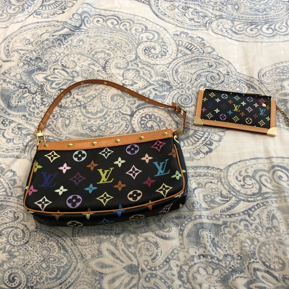 Authentic Louis Vuitton bag and wallet